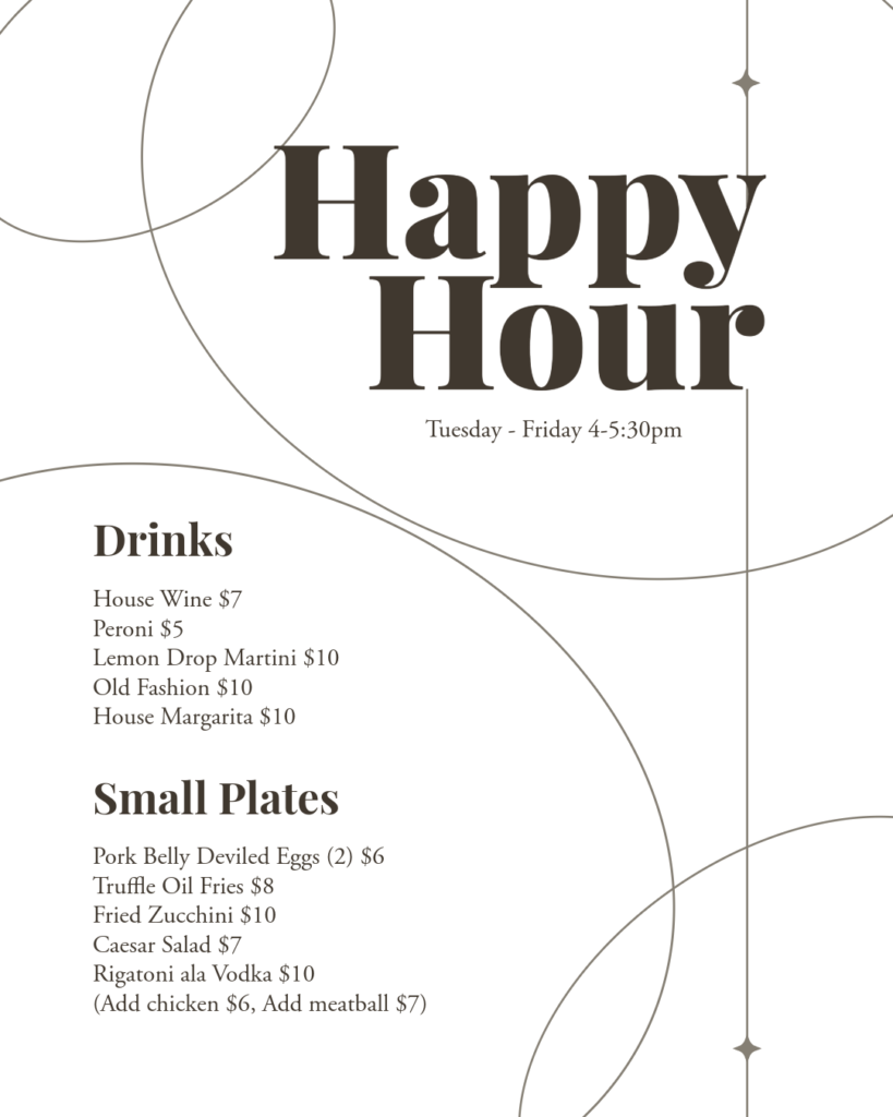 Happy Hour Drink Specials, happy hour saratoga springs